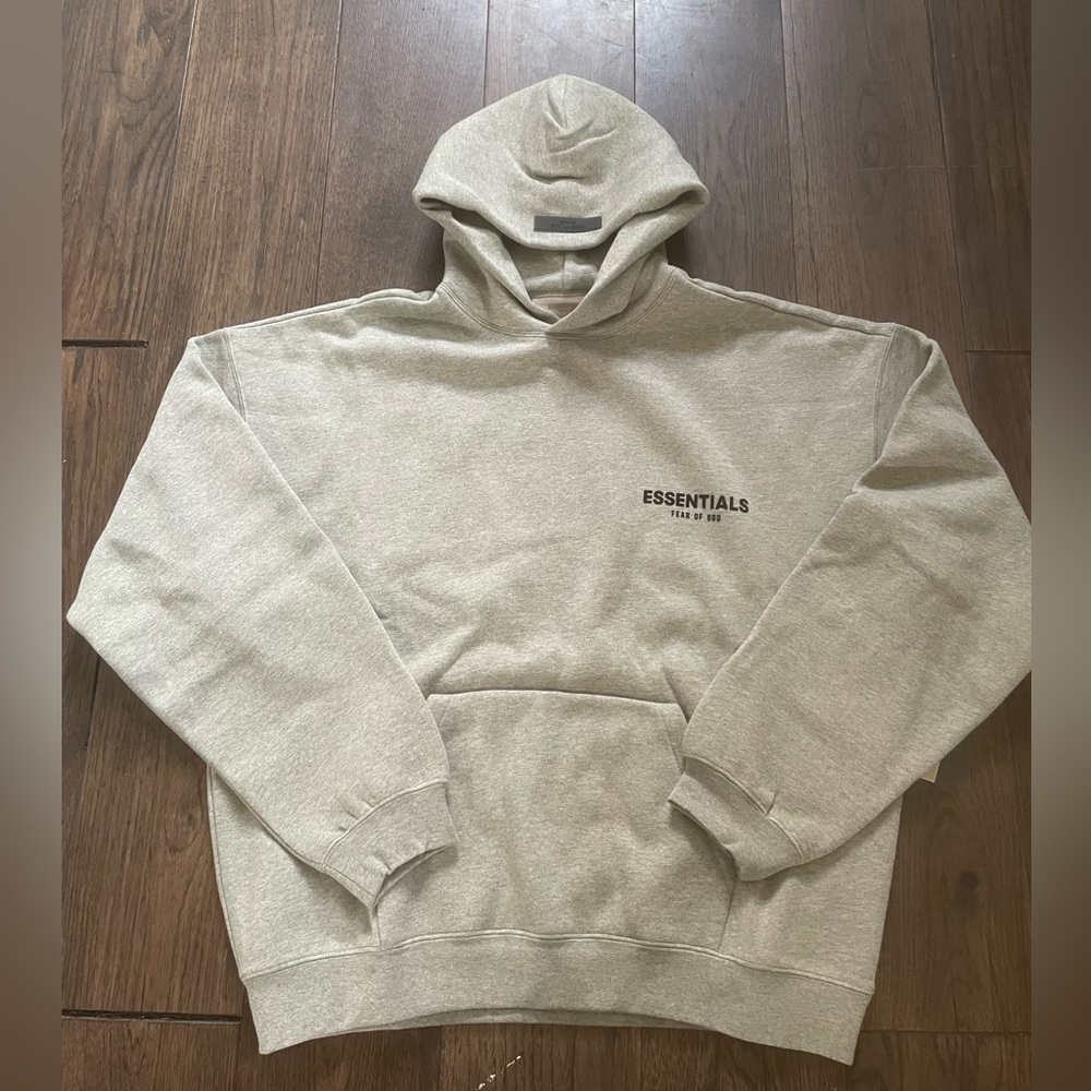 Essentials Dark Oatmeal Hoodie XS